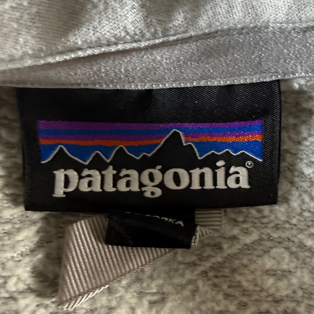 Patagonia Better Sweater 1/4 Zip Geometric‎ Fleece Pullover Small Gray  25523 - Picture 4 of 8
